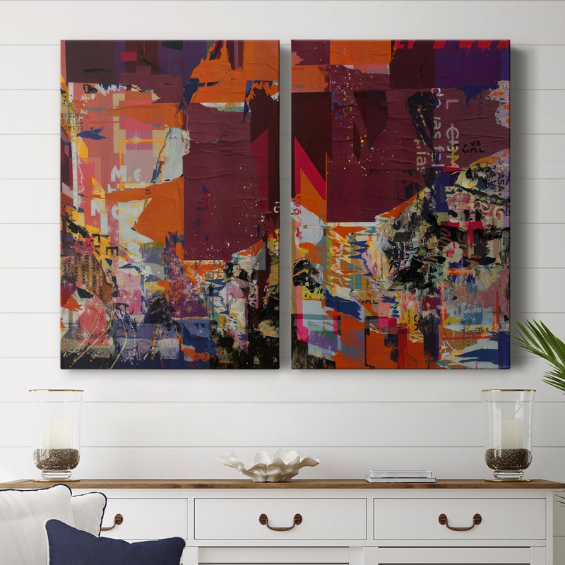 Toile tendue avec châssis Wheatpaste Shrine I-Premium - prêt à être accroché, H 18 po x l 24 po