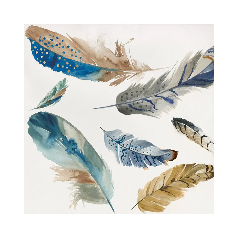 La Plume II by Aimee Wilson - Wrapped Canvas Print, 93.98 cm H x 93.98 cm W x 1.91 cm D
