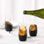 4 Piece 325ml Glass Flute Set