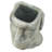 Easter Island Inspired 9 Gray Cement Planter For Small To Medium Weigelas, 5X5.5X9 Inches, 6.8 Lbs, Enchanting Decorative Item Foxgloves, Piece