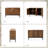 Pascale 47''W Herringbone-Patterned Storage Sideboard with Adjustable Shelf-1949144788
