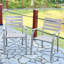 Ensemble de 2 chaises d'extérieur robustes avec finition écologique pour une résistance durable à la rouille et aux intempéries-1303335412