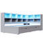 Lit de jour simple TG à très grand avec tiroirs de rangement, armoires, éclairage DEL et ports USB, gris multifonctionnel-1067380636