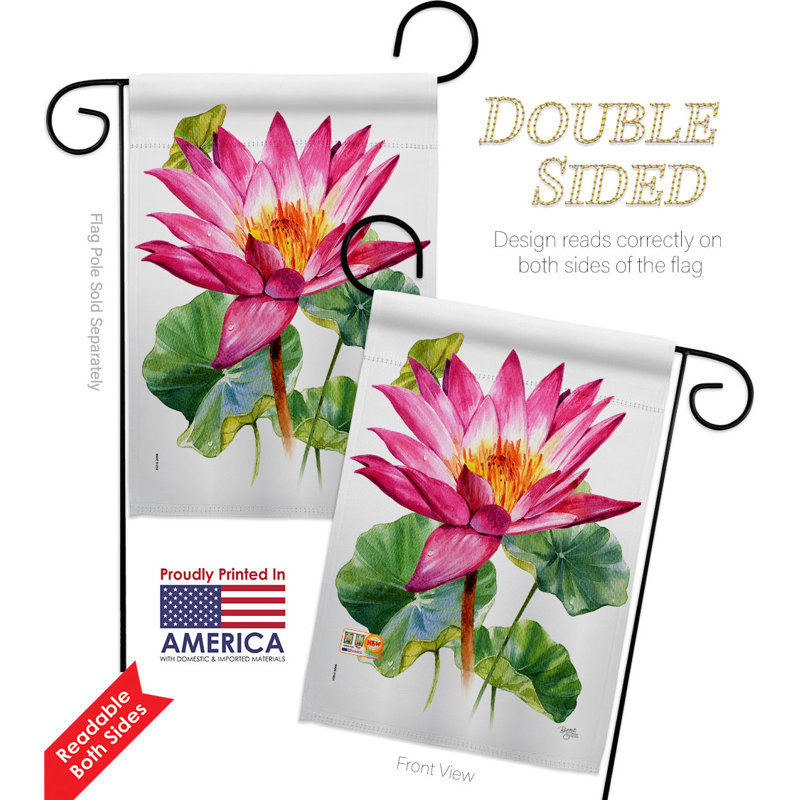 Double Sided 18.5'' H x 13'' W Polyester Garden Flag