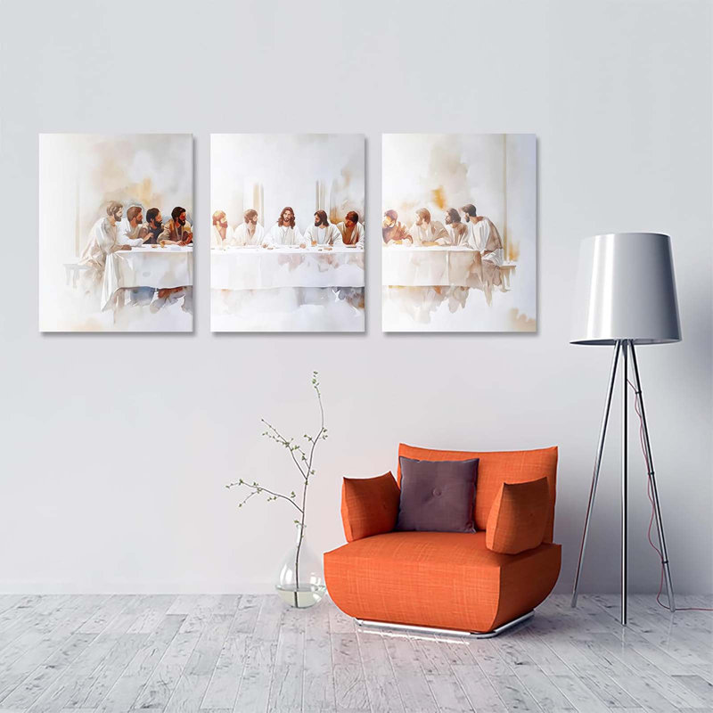 3 Piece Wrapped Canvas Print, 60 cm H x 120 cm W