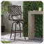 Ensemble de 1 tabouret en fonte d'aluminium Robuste, durable, élégant, pratique et polyvalent