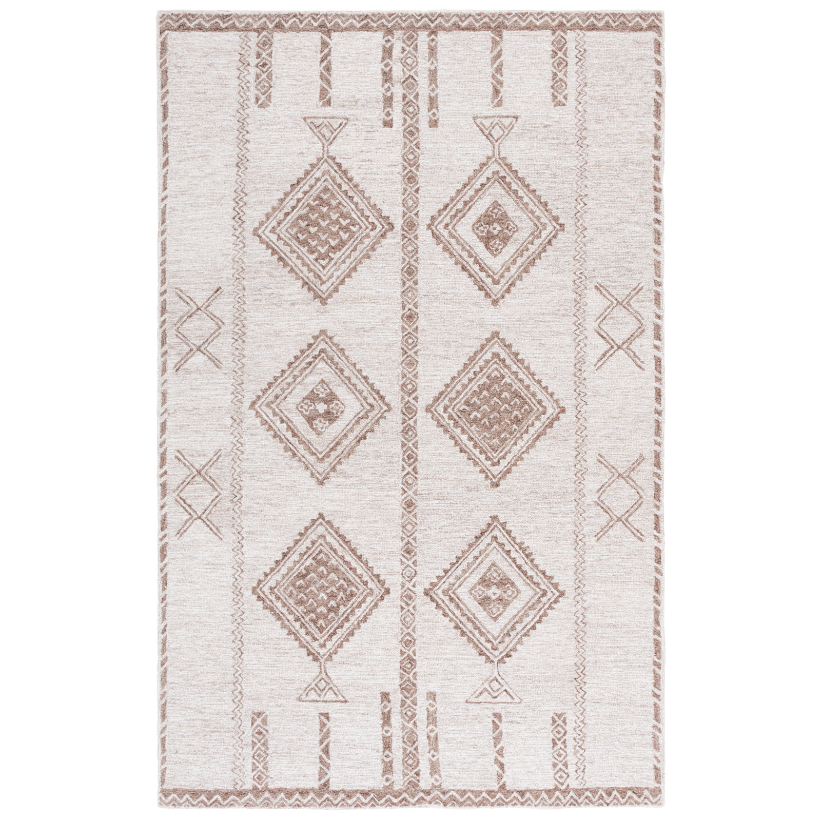 Uriel Hand-Tufted Moroccan Wool Rug, Rectangle 5' x 8'