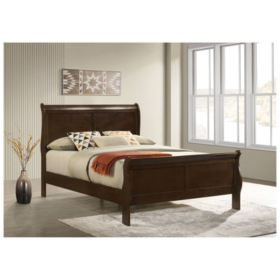 Cappuccino Full Sleigh Bed