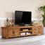 Meuble télé traditionnel en chêne avec rangement multifonctionnel