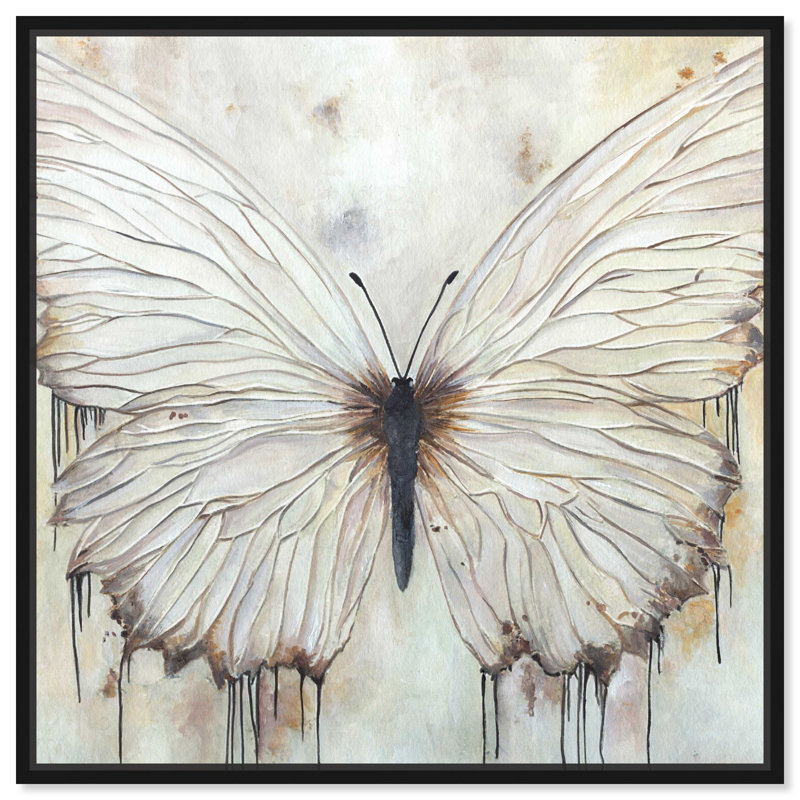 «Neutral Beauty Chic Farmhouse Wall Art» par Art Remedy, Cadre noir, H 21 po x l 21 po