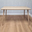 Wood Dining Table Set with 4 Velvet Chairs Kitchen Dining Furniture Set-1619821661