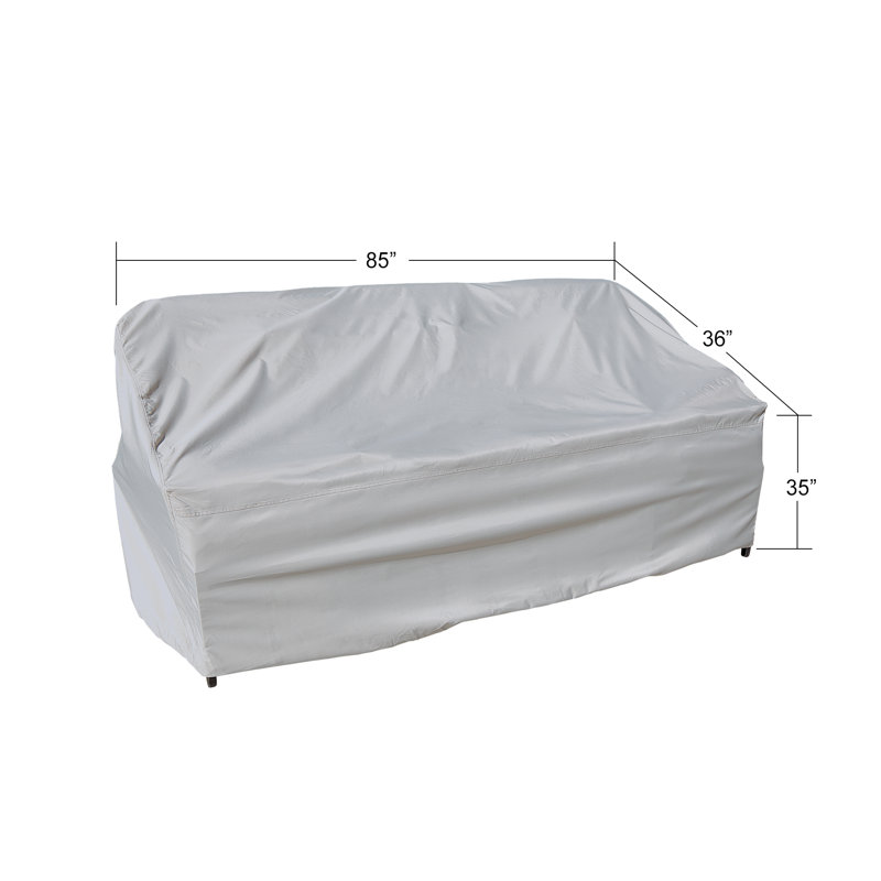 Evie Outdoor Patio Sofa Cover, 35" H x 85" W x 36" D