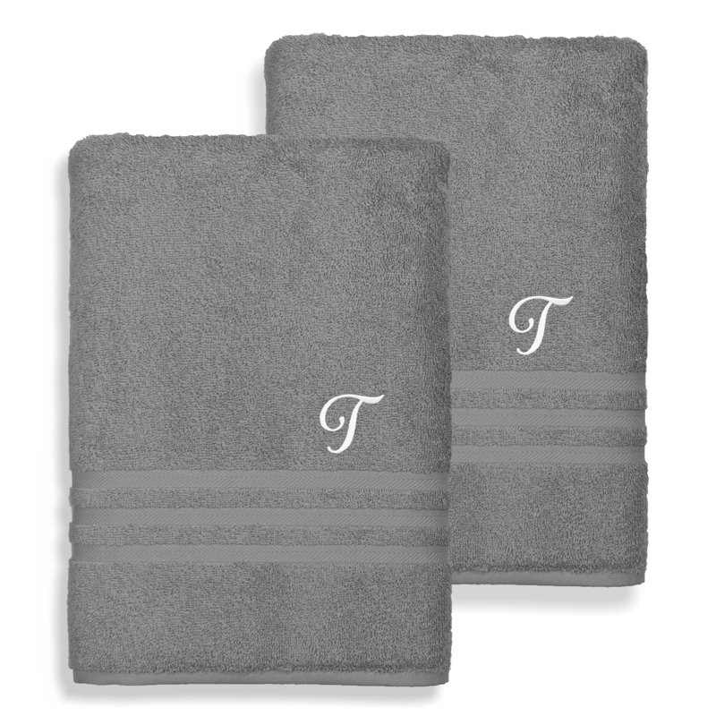 Denzi Midweight Bath Sheet, T, Dark Gray