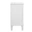 Armoire de salle de bain de style français avec rangement, solution pour petit espace avec lavabo en céramique, tablette réglable, charnières à fermeture en douceur-130000331
