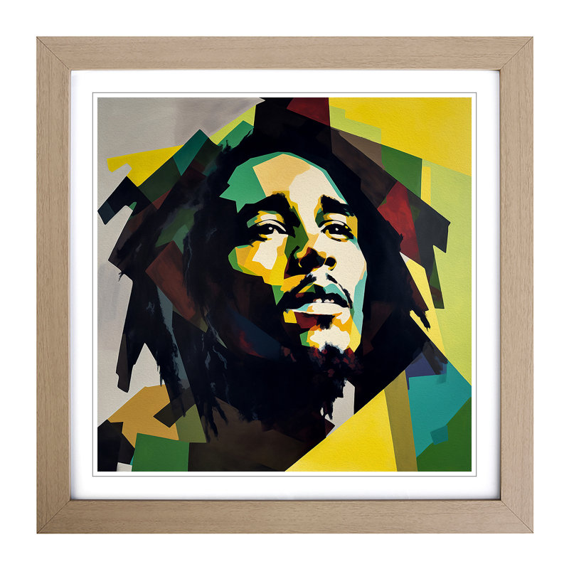 Single Picture Frame Print on Wood, Oak