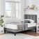 Auxter 47.63'' Steel Bed Frame with Adjustable Upholstered Headboard, No Box Spring Needed