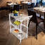 Chariot-bar transparent en acrylique