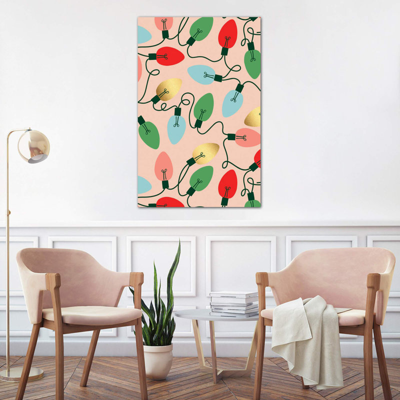 Merry And Bright III by Caroline Alfreds - Wrapped Canvas Painting, 101.6 cm H x 66.04 cm W x 1.91 cm D