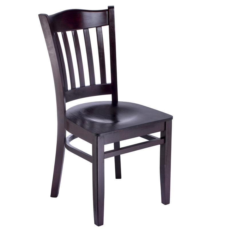 Darlington 18'' H Beech Solid Wood Side Chair, Dark Mahogany