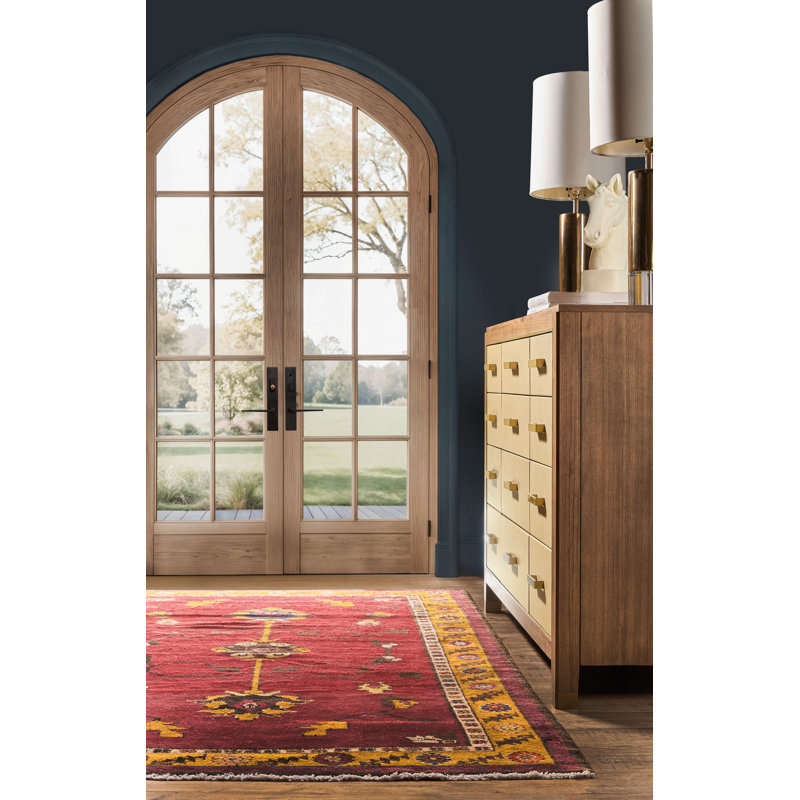 Melange Geneva Accent Drawer Chest, Brown/Gold