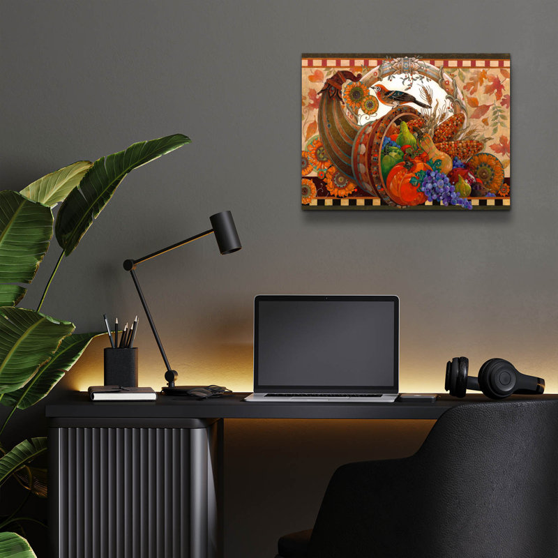 «Cornucopia» par David Galchutt, art mural en verre acrylique, H 12 po x l 16 po x P 0,13 po
