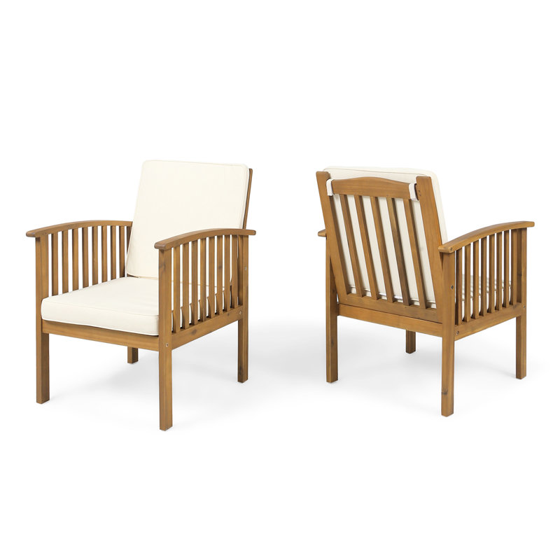 CHAISE CLUB ACACIA, Crème, crème
