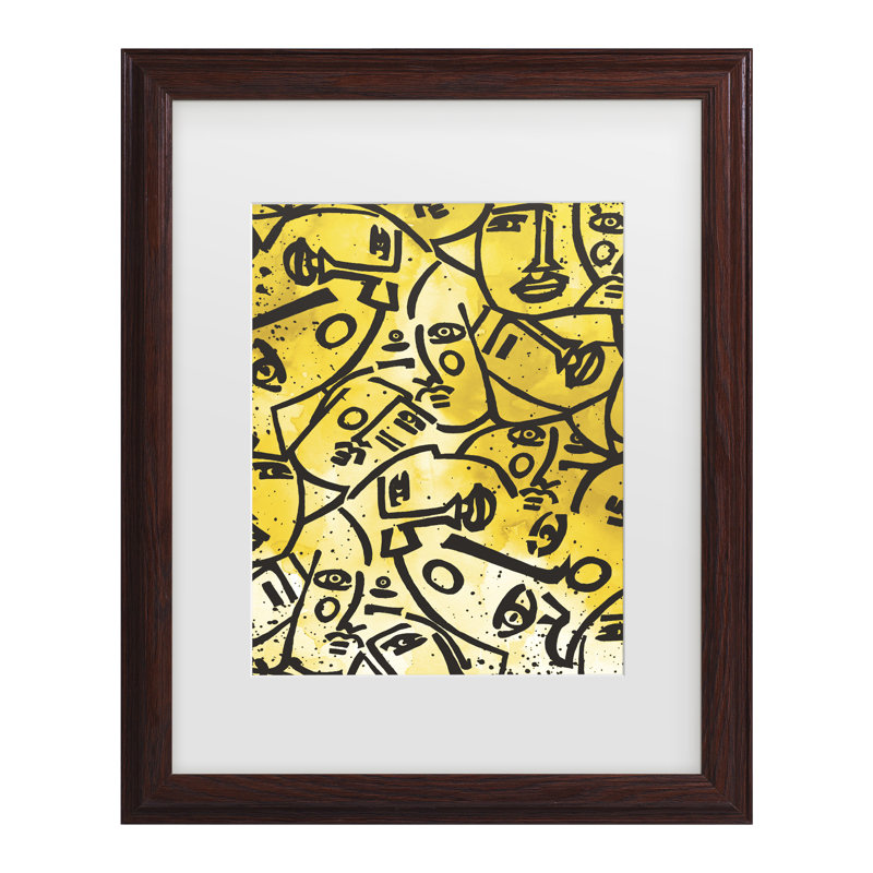 «Mercedes Lopez Charro Serving Face Matted Art encadré, H 18,75 po x l 22,75 po