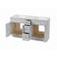 Meuble-lavabo double 72 po avec comptoir en quartz Carrara-910939174