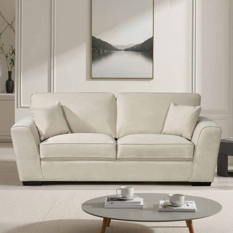 Alasha Fabric Sofa, 3, Cream