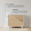 Lauritzen Plank+Beam Scandinavian 3-Drawer Dresser-774772201