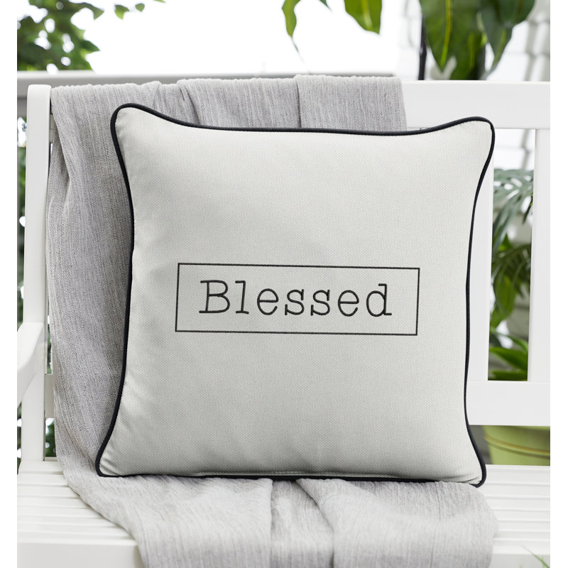  Blessed Outdoor Square Pillow Cover & Insert