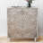 Vintage Carved Push-to-Open 2-Door Storage Accent Cabinet