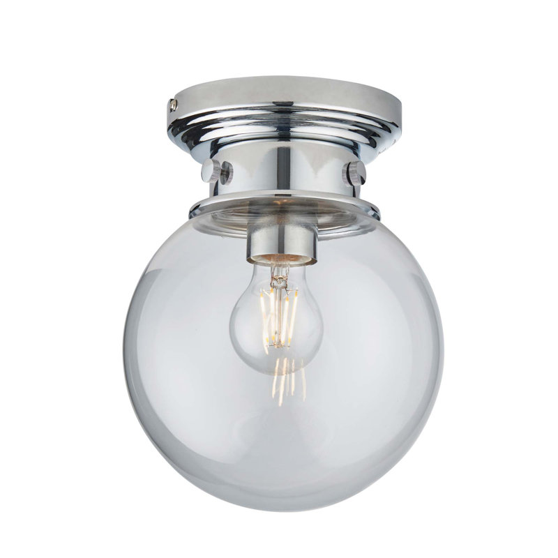 Oldsmar Glass Semi Flush Mount