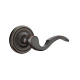 Cortina Wave/Drop Passage (Hall & Closet) Door Lever with Round Rosette