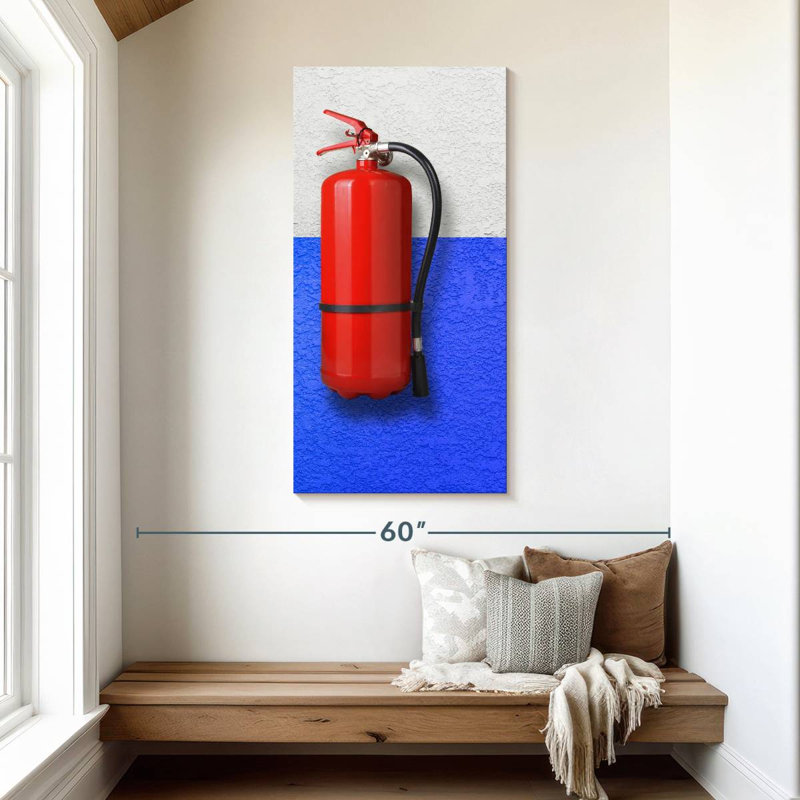 Fire Extinguisher, 48" H x 24" W