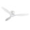 52" Flush Mount White Ceiling Fan Without Light
