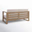 Causeuse de terrasse en bois d'eucalyptus 63 "Cove