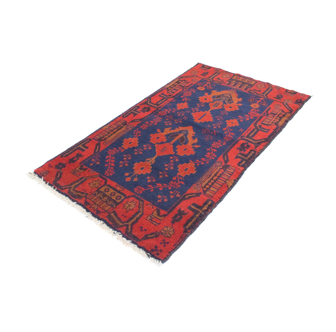 Hand Knotted Wool Blue Indoor/Outdoor Rug
