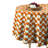 Lacey Geometric Round Thanksgiving Tablecloth-1284049026