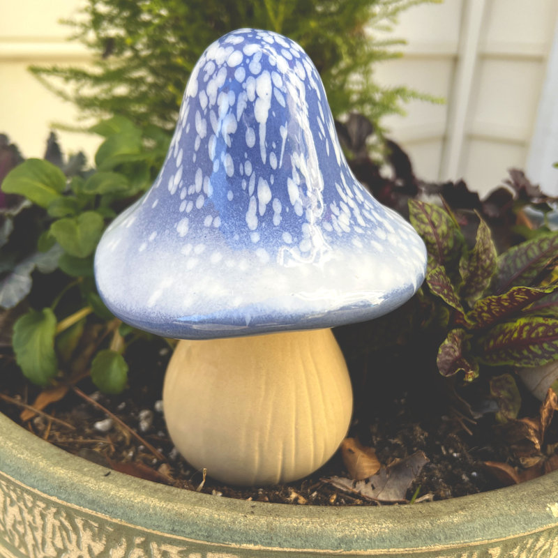 Accessoires de jardin en céramique, Bleu