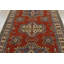 Tapis en laine rouge 3 pi 10 po x 5 pi 10 po one-of-kind noué la Hetherington