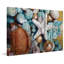 Blue And Gold Shell Decor by Irena Orlov - Wrapped Canvas Print-1997834360