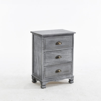 Allyson 45cm W Solid Wood Bedside Table