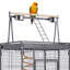 Wrought Iron Rolling Large Parrot Bird Cage