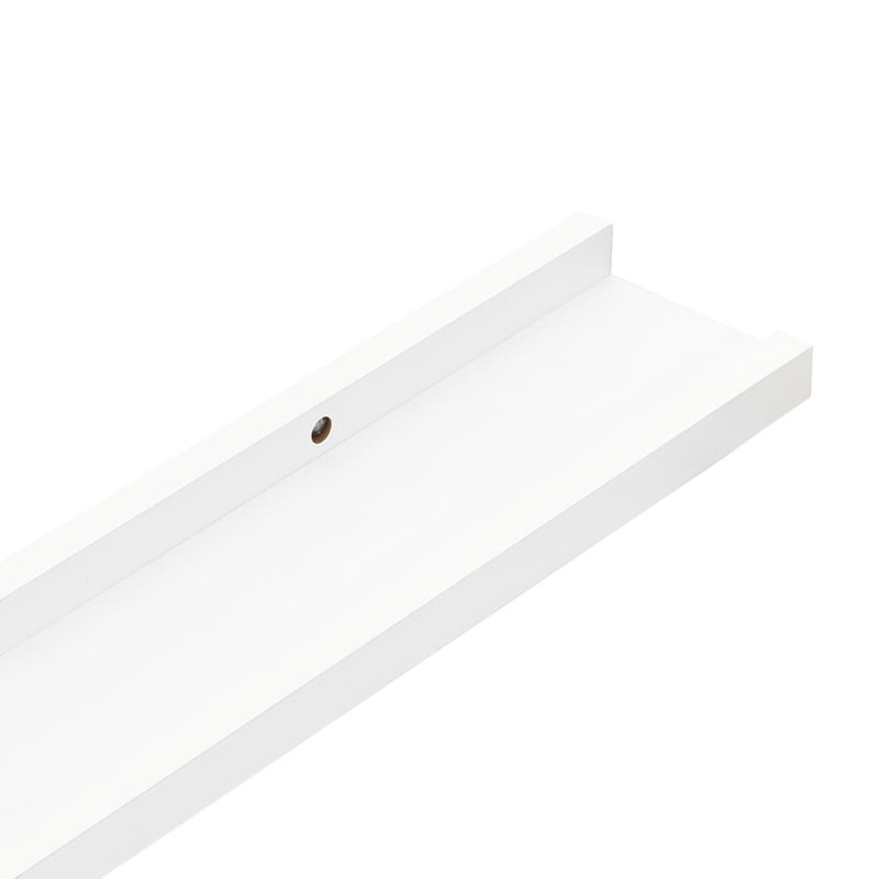 Wall Shelf Floating Shelf Wall Mounted Display Shelf for Photo Frame, White, 1.2" H x 39.4" W x 3.5" D