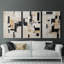 Abstract Series CXVII -Set Of 3 Gallery Wrapped Canvas -Ready to Hang-107312363