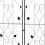 181cm H x 50cm W Metal Gothic