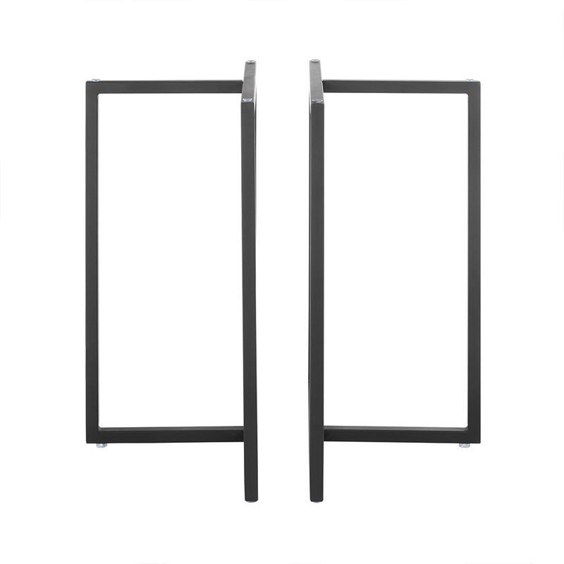 Table de salle à manger Wadley, L 42 po x l 42 po, Noir