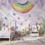 Décoration murale arc-en-ciel papillons amovibles aquarelle-303151456-303151459