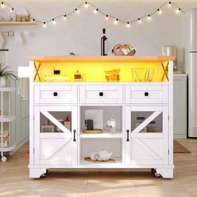 120 cm W Kitchen Island with Top